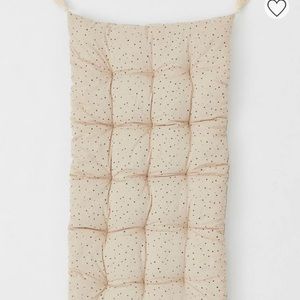 H&M Large Floor Pillow Light Beige/Dotted Pattern Like New